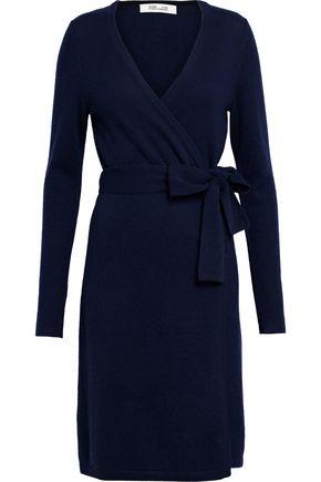 Diane Von Furstenberg Woman New Linda Cashmere Wrap Dress Indigo | ModeSens